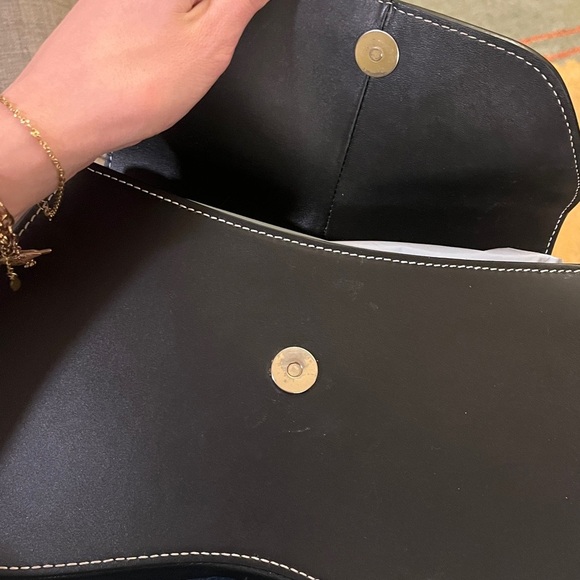 Authentic Elleme Black Space Bag Crossbody / Shoulder Carry Contrast Stitching - Picture 9 of 10